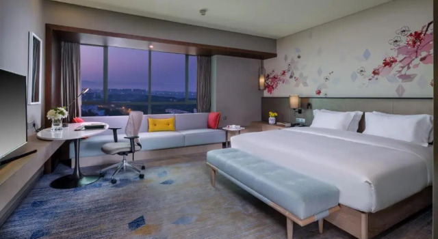 Двухместный номер Deluxe Hilton Garden Inn Zhongshan Guzhen