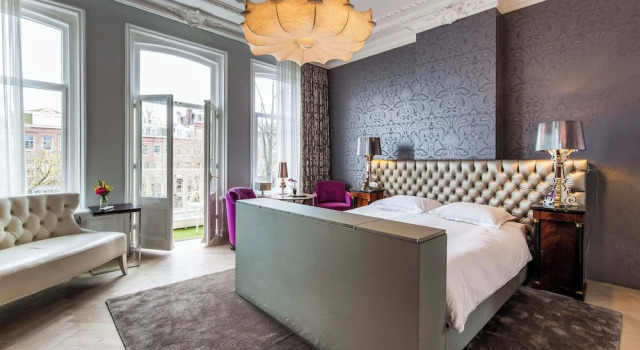 Двухместный люкс с балконом Amstel Corner Hotel