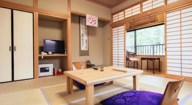 Номер Japanese-Style Deluxe с видом на сад 高野山 宿坊 熊谷寺 -Koyasan Shukubo Kumagaiji
