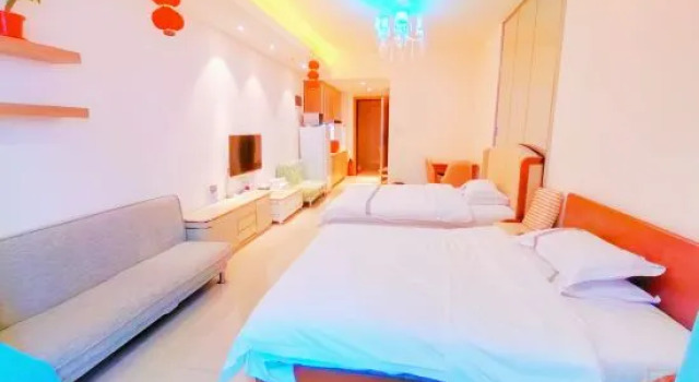 Кровать в общем номере Fengshengyuan Seaview Homestay (Zhangzhou Haihua Island Branch)