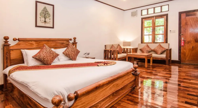 Двухместный номер Deluxe Цокольный этаж с балконом Villa Ang Thong
