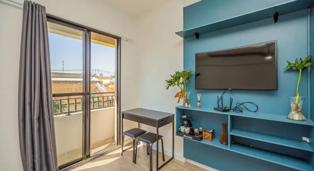 Апартаменты Loft com Smart Lock e Varanda no Bresser