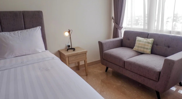 New Furnished Studio Menteng Park Apartment, Rezervasyon Daire Cakarta daireler, Daire