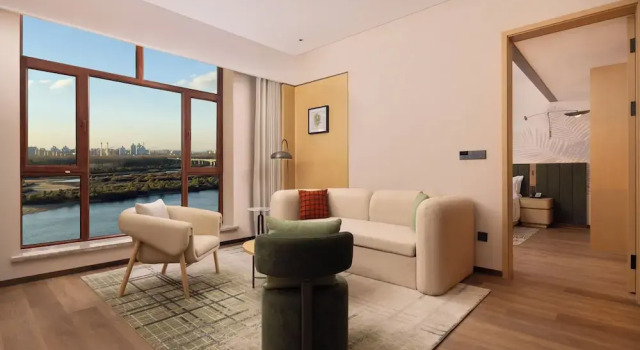 Двухместный люкс Deluxe Hilton Garden Inn Songyuan Ningjiang
