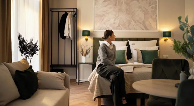 Люкс Deluxe с балконом OLD TOWN Charm & Chic by Downtown Apartments