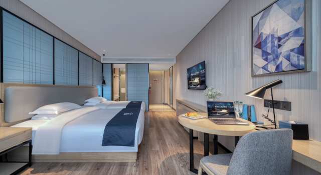 Двухместный номер Luxury Echarm International Hotel Pazhou Convention and Exhibition Center Nanzhou Metro Station Branch
