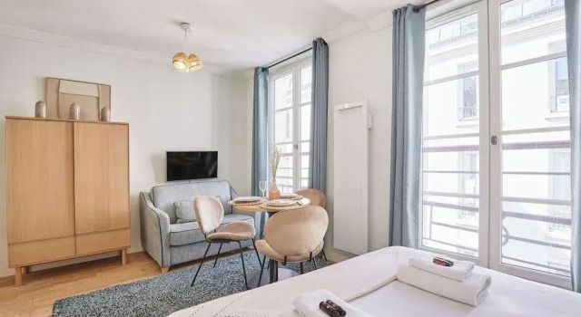 Superb Studio Center of Paris Montorgueil, Забронировать Апарт-отель Париж Иль-де-Франс, рядом с Улица Фран-Буржуа