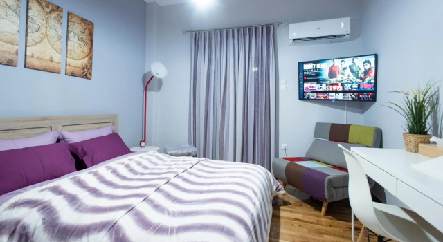 Cozy and modern studio, Забронировать Отель Афины Острова Саронического залива - Аттика, рядом с Железнодорожная станция Омония