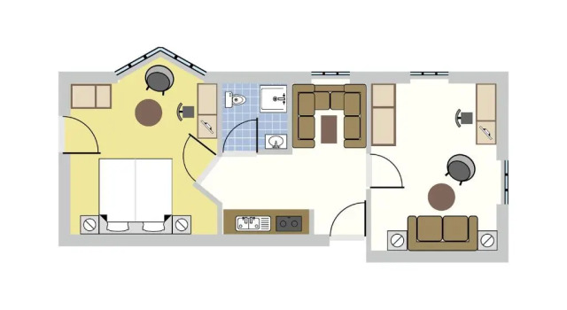 Апартаменты c 1 комнатой Landhaus Anja