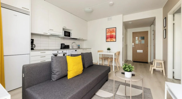Апартаменты Standard c 1 комнатой с балконом Hiisi Homes Riihimäki