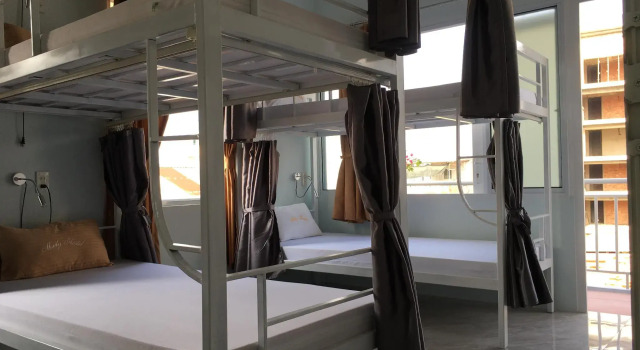 Кровать в общем номере Maily Hostel