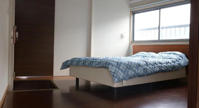 Студия Izu 4 sea ocean reinforced con Double bed + single bed shared bathroom