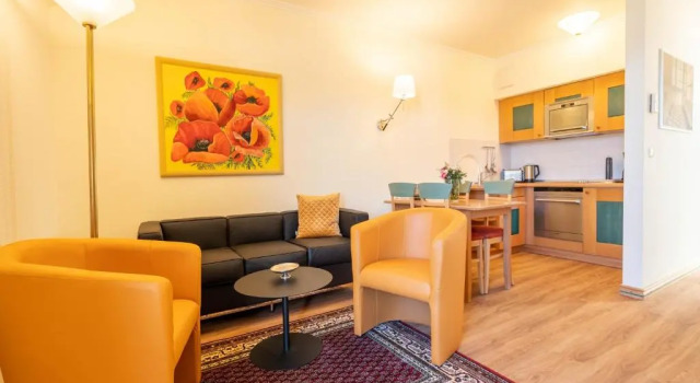 Dünenpark Binz - Komfort Appartement mit 2 Schlafzimmern und Balkon im Dachgeschoss 012