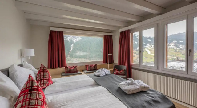 Люкс с видом на Айгер Hotel Spinne Grindelwald