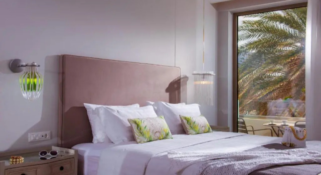 Двухместный номер Deluxe с частичным видом на море Drossia Palms Hotel and Nisos Beach Suites