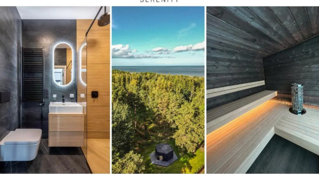 Коттедж c 1 комнатой Serenity House & Sauna on the Coast of Baltic Sea