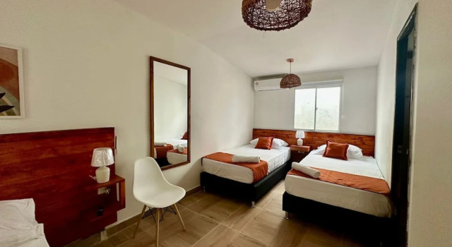 Четырёхместный номер Standard с видом на сад Eco-Hotel Palma É Coco