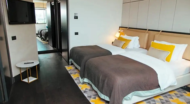 Четырёхместный люкс с видом на город Crowne Plaza Belgrade by IHG