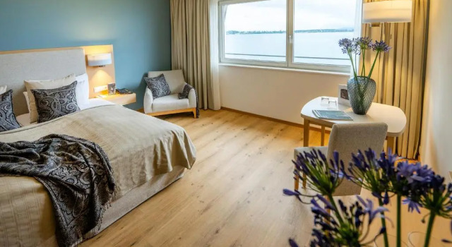 Двухместный номер Comfort с балконом и с видом на озеро Seehotel am Kaiserstrand