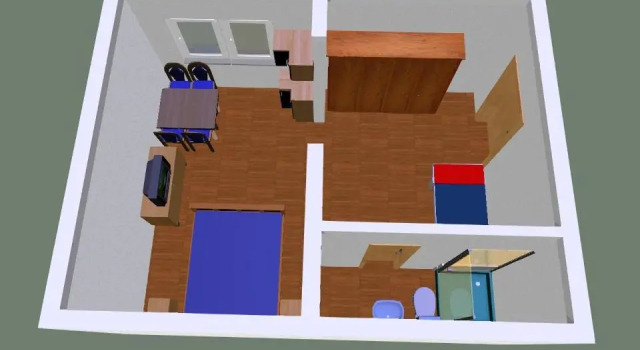 Студия с балконом и с красивым видом из окна Apartments Barka