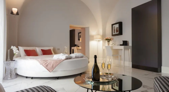 Люкс с балконом и с видом на город Quattro Canti Suites