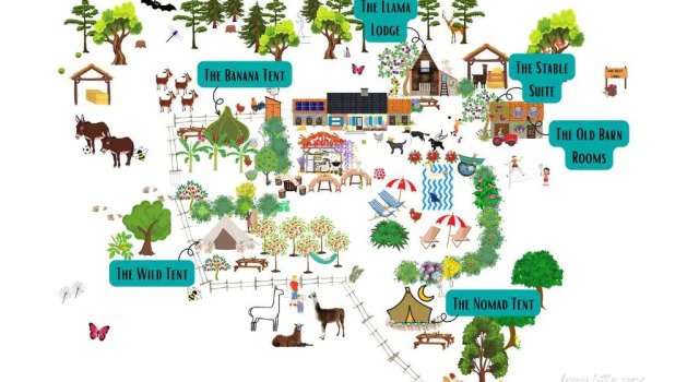 Номер Standard Loire Valley Llama Farm Stay