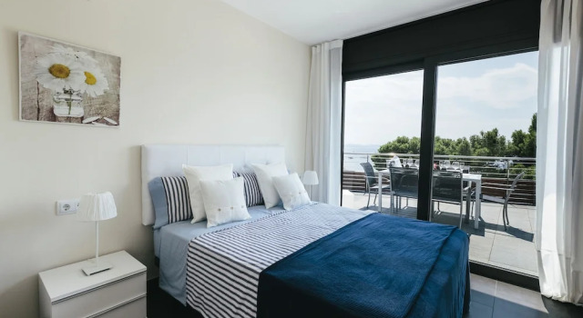 Апартаменты с 2 комнатами с балконом и с видом на море Vista Roses Mar - El Molí