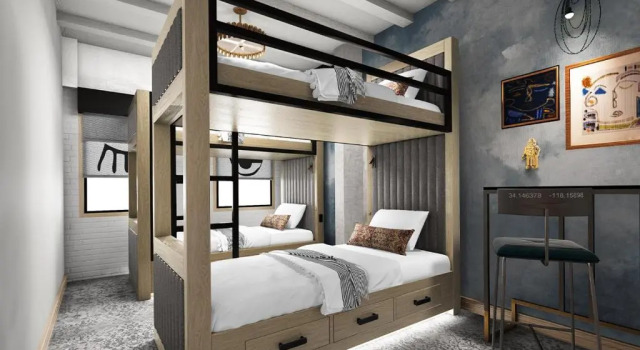 Кровать в общем номере The Wayfarer Downtown LA, Tapestry Collection by Hilton