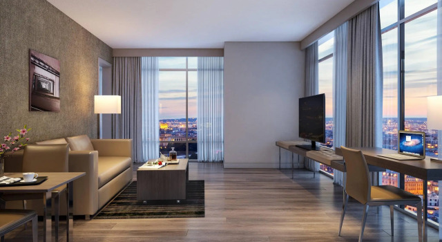 Двухместный полулюкс AC Hotel Nashville Downtown