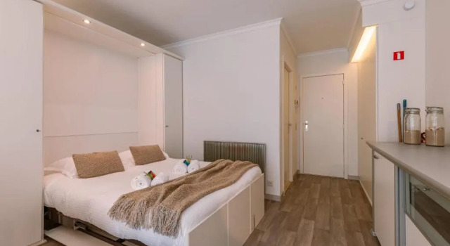 Студия Warm studio with sea view in the centre of Middelkerke