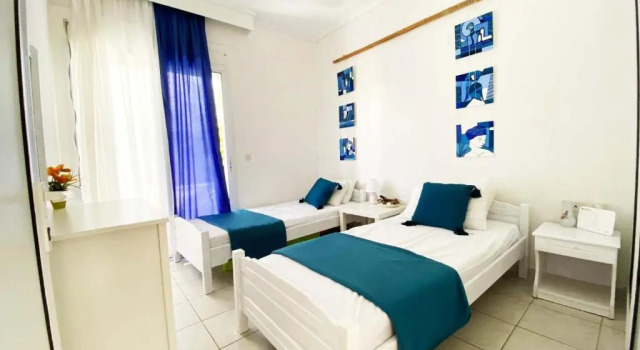 Cozy Apartment in Skala Fourkas,2 BR, 100m/Beach, Book Apartment  