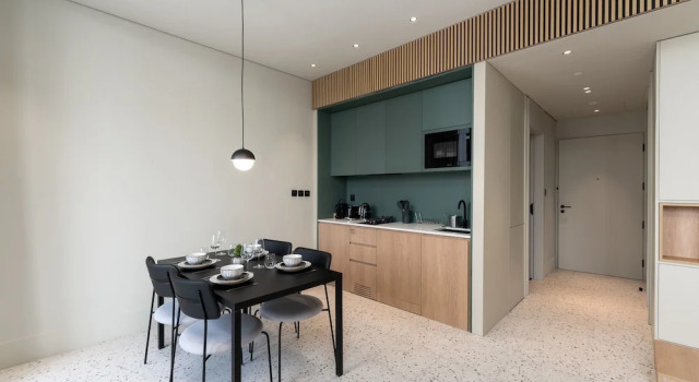Студия Sleek Business Bay Studio Burj View Balcony