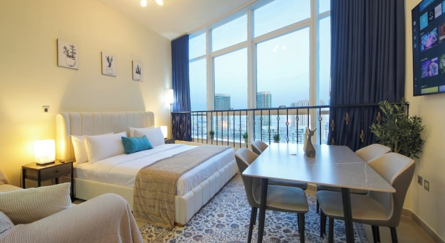 Silk Valley-Cozy studio with water views, Забронировать Апартаменты/квартира Абу-Даби Эмират Абу-Даби, рядом с Sorbonne University Abu Dhabi