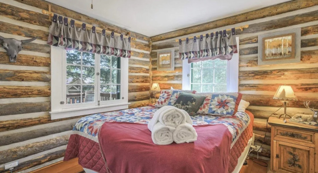 Шале c 1 комнатой Wine Gazebopikes Peak Mountain Log Cabin for 2