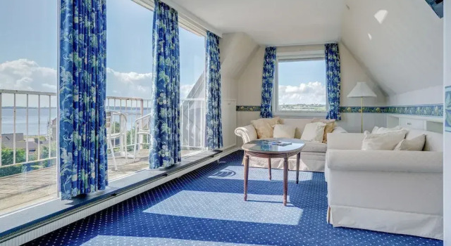 Двухместный люкс с балконом и с видом на море Hotel Sønderborg Garni