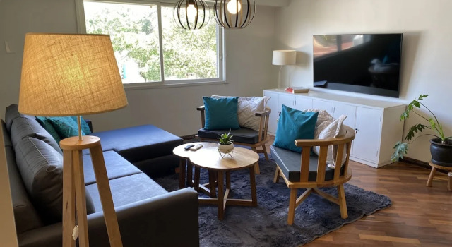 Семейные апартаменты с 3 комнатами с видом на сад Marín Apartments