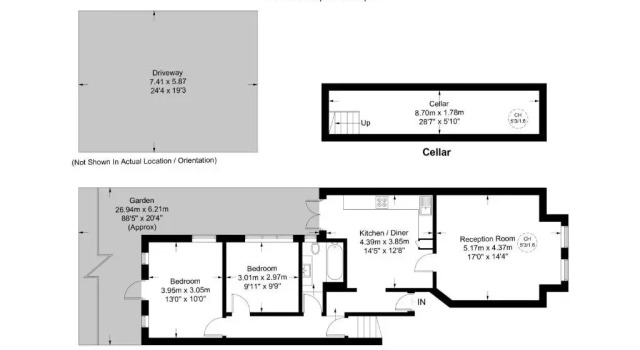 Апартаменты Two Bed Flat in Bush Hill Park