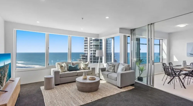 Oceanview 2-bed With Pool, Sauna, Gym & Parking, Забронировать Апартаменты/квартира Апартаменты Голд-Кост, рядом с Gold Coast Parliament, Апартаменты/квартира
