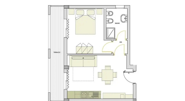 Апартаменты c 1 комнатой Alma di Alghero Apartments