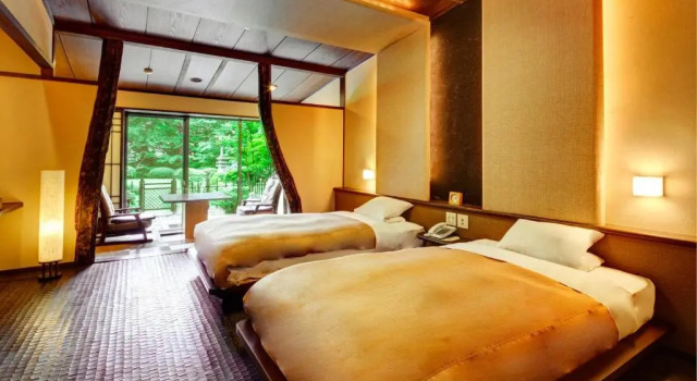 Двухместный номер Standard с видом на сад Nasu Onsen Sanraku