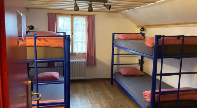 Кровать в общем номере Balmers Hostel