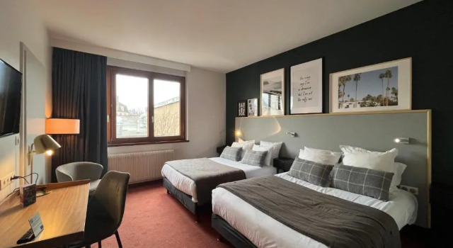 Четырёхместный номер Standard Hôtel Restaurant Vaillant proche Europapark