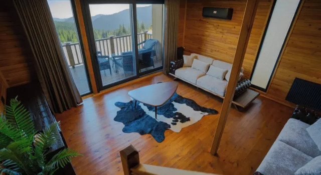 Семейное бунгало с 2 комнатами с красивым видом из окна Mağmat Resort & Bungalows