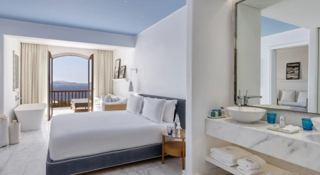 Люкс Premium с видом на море Mykonos Grand Hotel & Resort