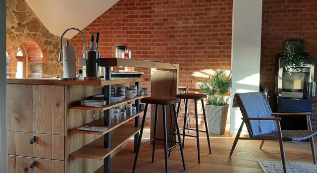 Номер Standard HexenburgbeiDresden 2 Zimmer Architektenwohnung mit eigener Sauna, Whirlwanne und Kamin - Nähe Sächsische Schweiz