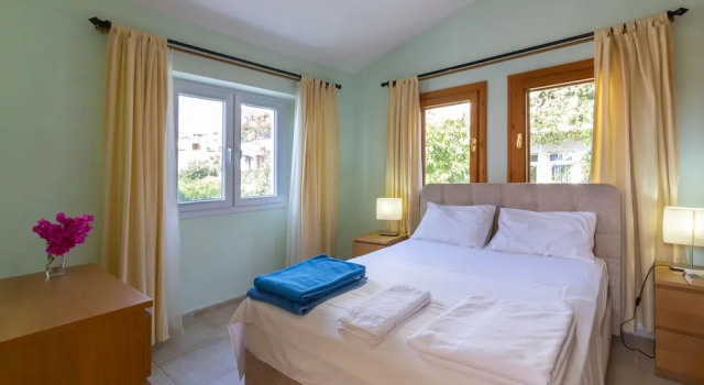 Апартаменты Premium с 2 комнатами с балконом и с видом на залив Korsan Apartments