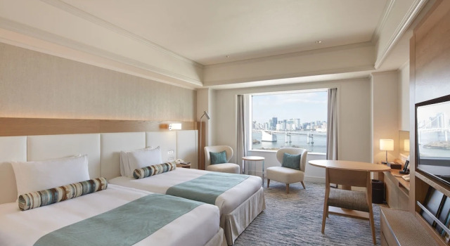 Двухместный номер Rainbow Bridge Side Deluxe Premier Floor Grand Nikko Tokyo Daiba
