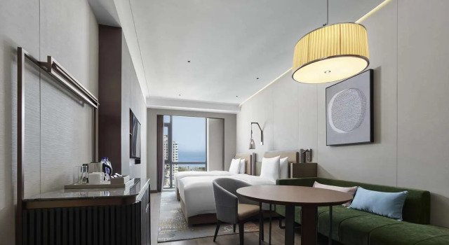 Двухместный номер Standard с видом на море Doubletree By Hilton Yantai Golden Coast Hotel & Suites