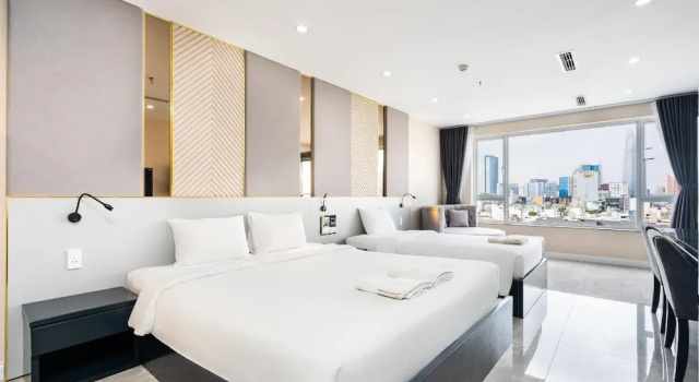 Трёхместный семейный номер Standard Hanting Hotel Ho Chi Minh City Downtown