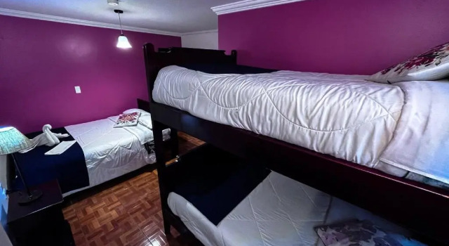 Кровать в общем номере La Rosario Hostal